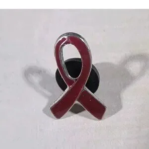 Dare Ribbon Fun Express | Party Supplies | 2 Red Awareness Ribbon Pins Bulk Pack 1 ...